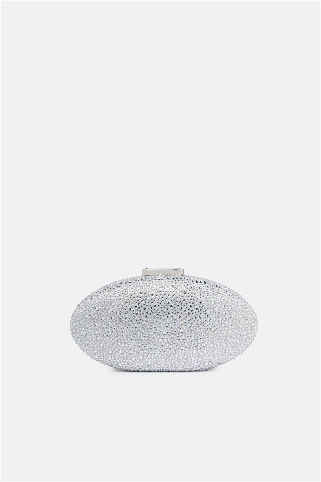 Indare – clutch argento | TWENTYFOURHAITCH – vista frontale