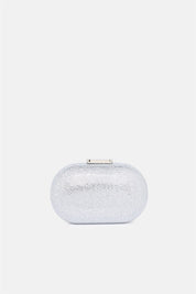 Isidora – clutch argento | TWENTYFOURHAITCH – vista frontale