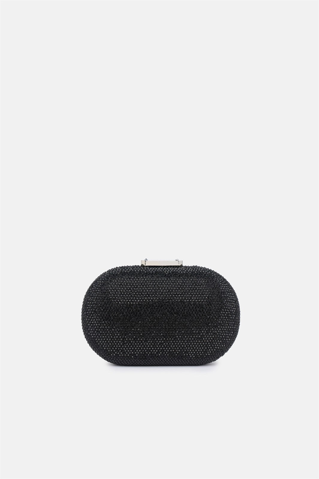 Isidora – clutch nera | TWENTYFOURHAITCH – vista frontale