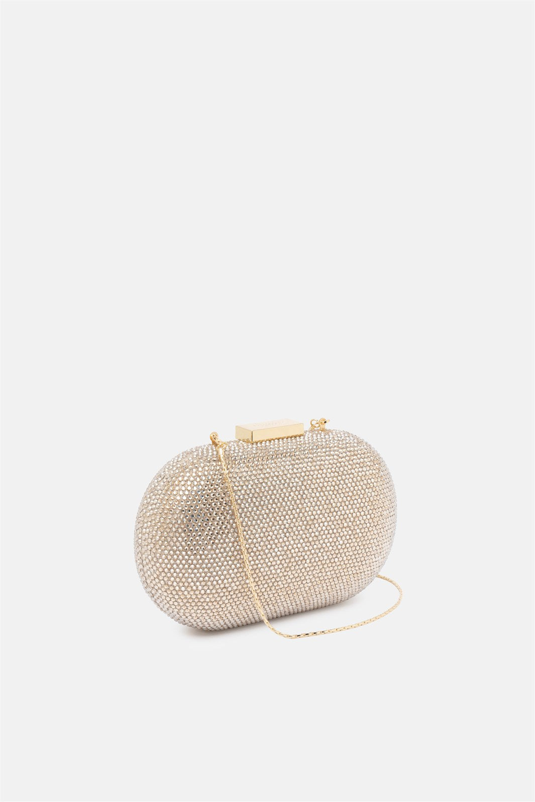 Isidora – clutch oro | TWENTYFOURHAITCH – vista laterale
