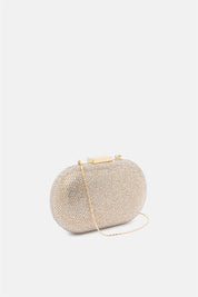 Isidora – clutch oro | TWENTYFOURHAITCH – vista laterale