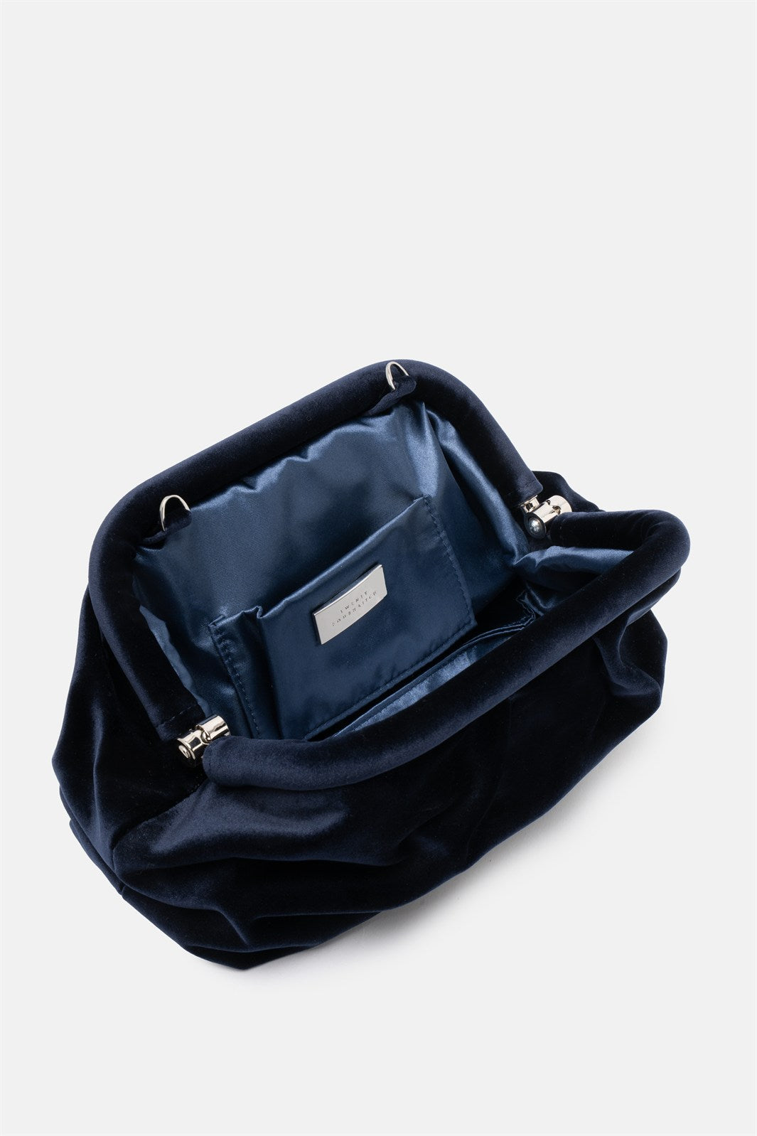 Kyreth – clutch blu | TWENTYFOURHAITCH – dettaglio