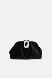 Kyreth – clutch nera | TWENTYFOURHAITCH – vista frontale