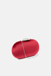Milure – clutch bordeaux | TWENTYFOURHAITCH – vista laterale