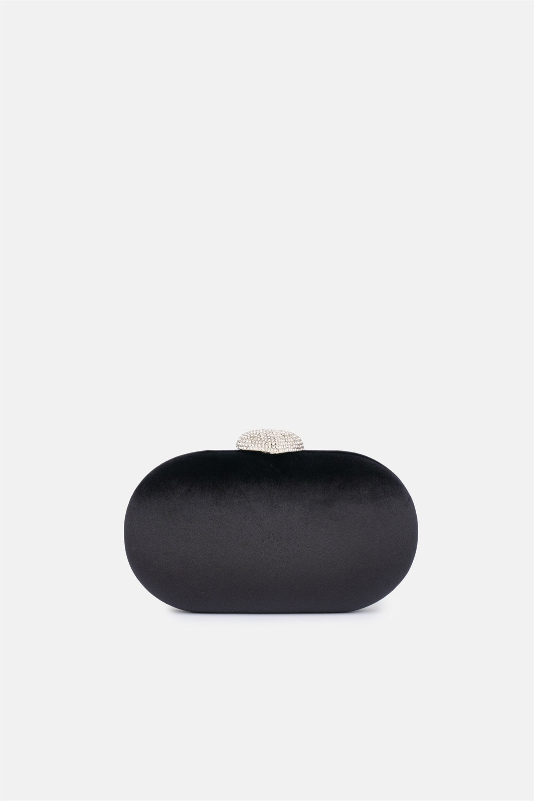 Milure – clutch nera | TWENTYFOURHAITCH – vista frontale