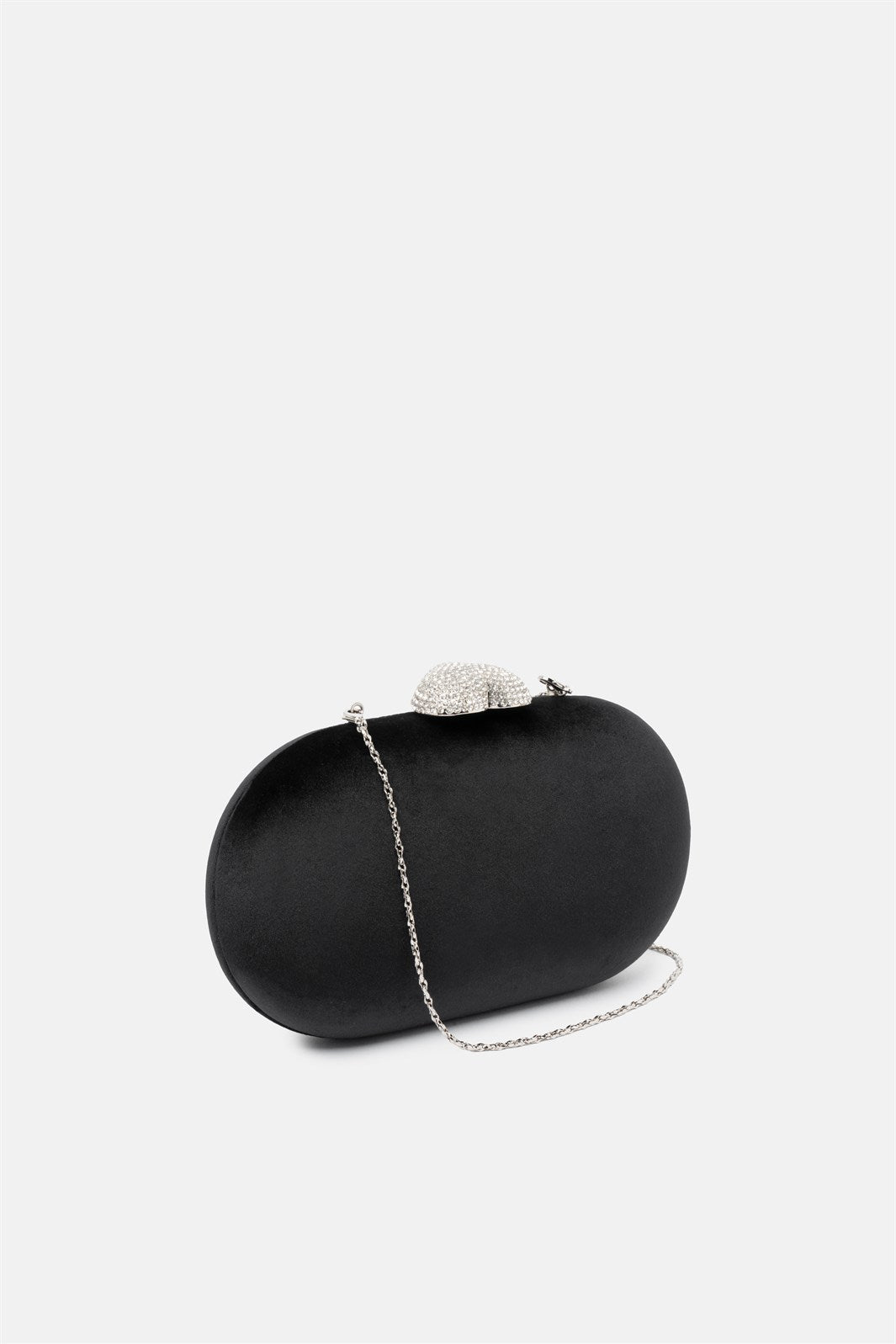 Milure – clutch nera | TWENTYFOURHAITCH – vista laterale