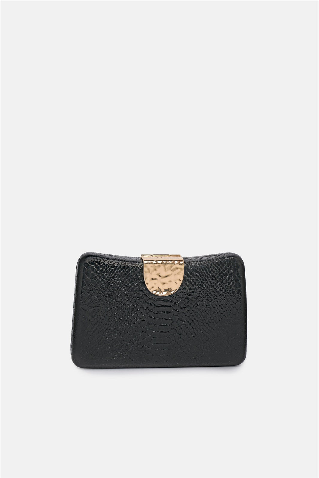 Oleria – clutch nera | TWENTYFOURHAITCH – vista frontale