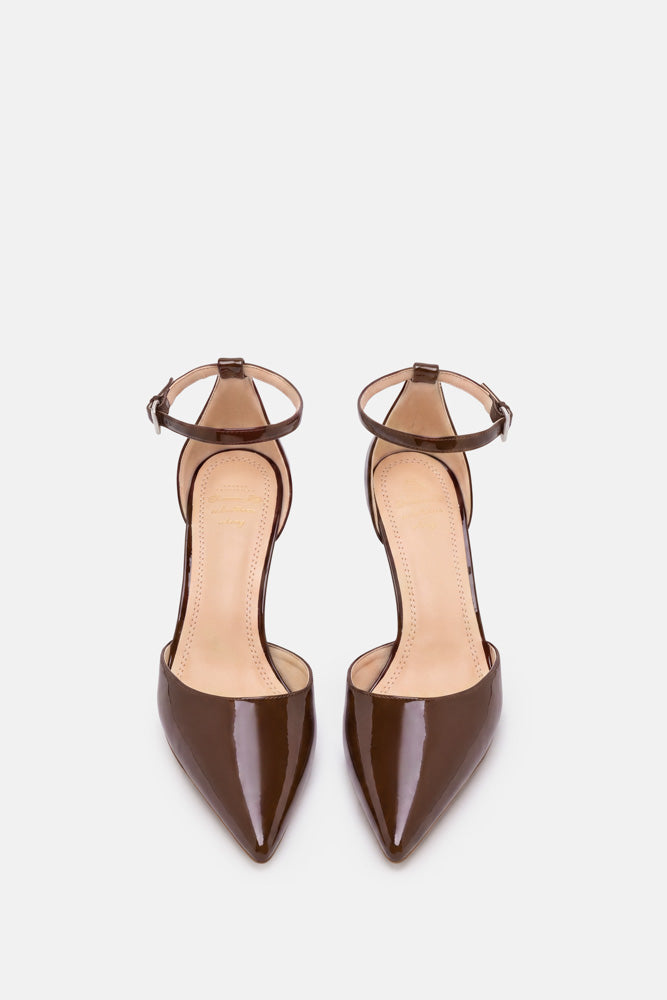 Briala – brown pumps | TWENTYFOURHAITCH – front view