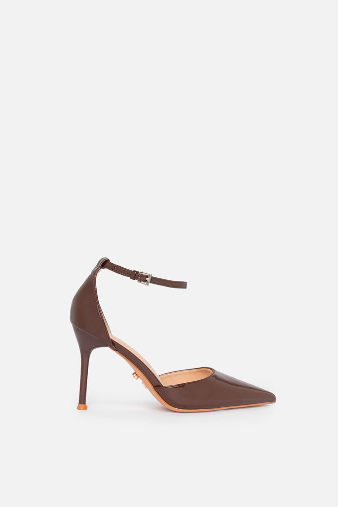 Briala – brown pumps | TWENTYFOURHAITCH – side view