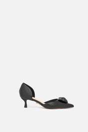 Faele – décolleté nero | TWENTYFOURHAITCH – vista laterale