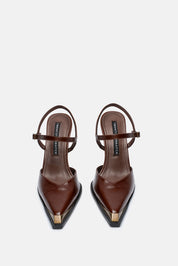 Jureth – brown pumps | TWENTYFOURHAITCH – front view