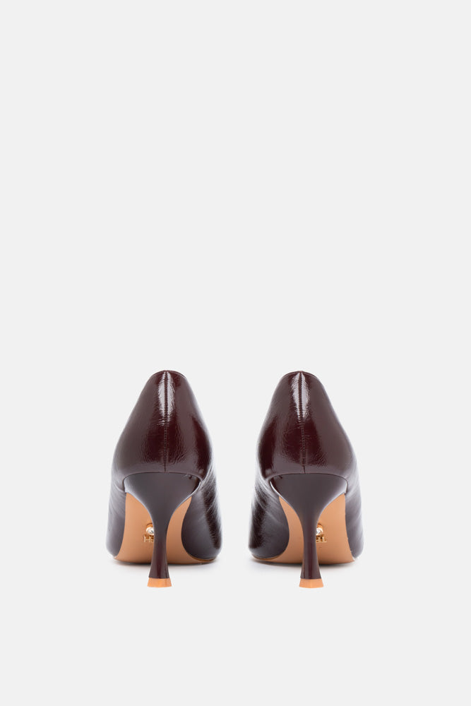 Luvien – plum pumps | TWENTYFOURHAITCH – back view