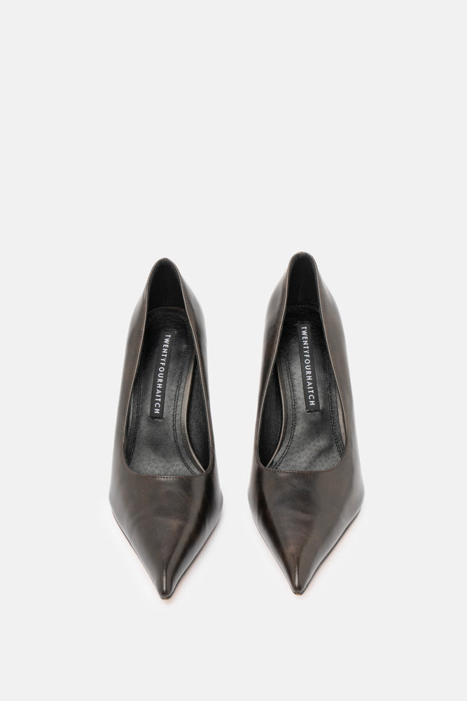 Mivora – brown pumps | TWENTYFOURHAITCH – front view