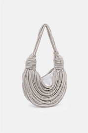 Tome – silver handbag | TWENTYFOURHAITCH – side view