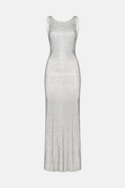 HELIOS SILVER LONG DRESS