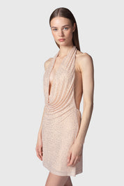 MINI ABITO LIPE NUDE-CRYSTAL