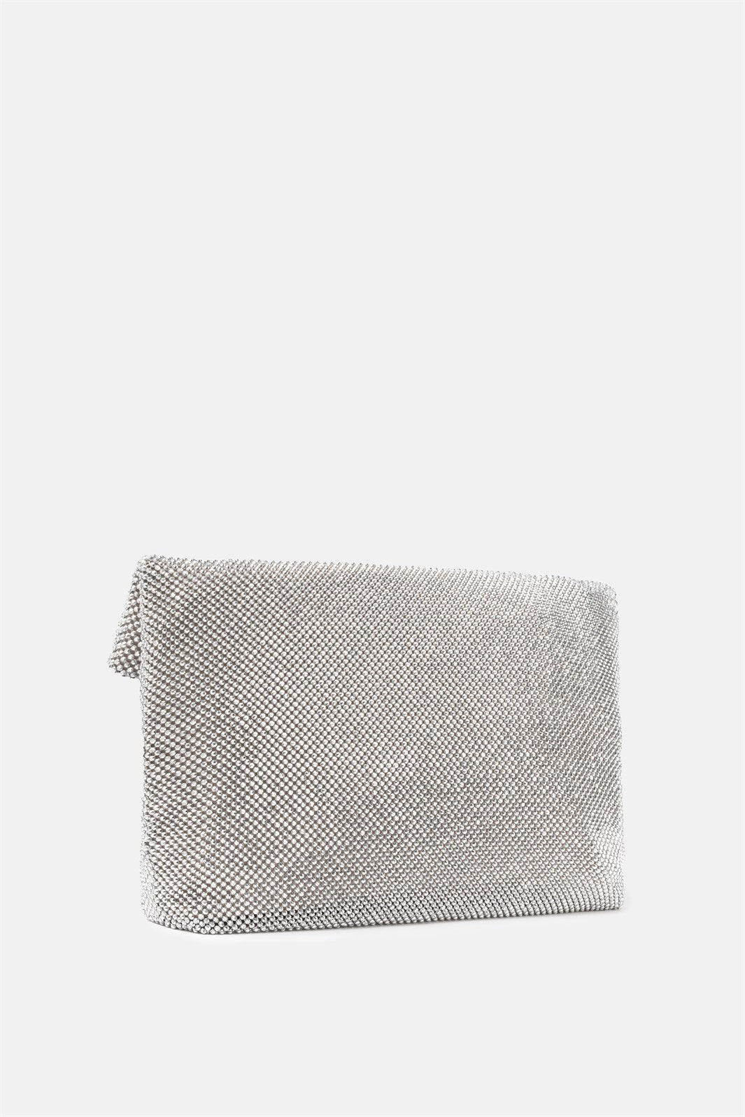 Dunham – maxi pouch argento | TWENTYFOURHAITCH – vista laterale
