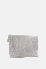 Dunham – maxi pouch argento | TWENTYFOURHAITCH – vista laterale