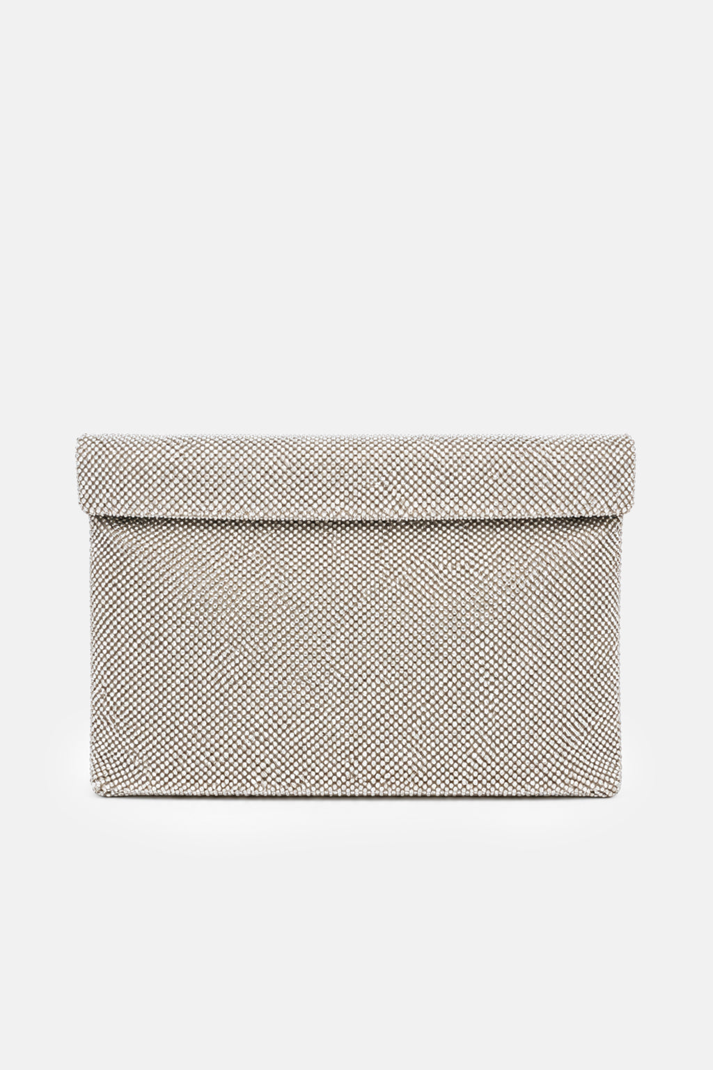Maxi pouch Dunham argento TWENTYFOURHAITCH, vista frontale.