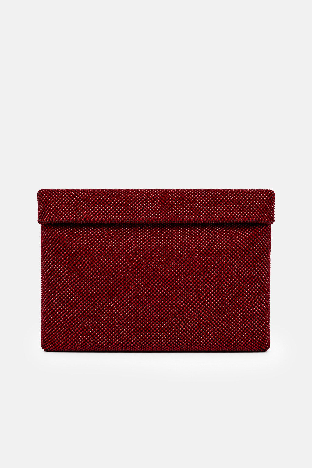 Dunham – maxi pouch bordeaux | TWENTYFOURHAITCH – vista frontale