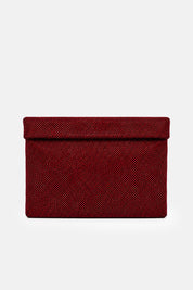 Dunham – maxi pouch bordeaux | TWENTYFOURHAITCH – vista frontale