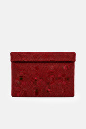 Maxi pouch Dunham bordeaux TWENTYFOURHAITCH, vista frontale.