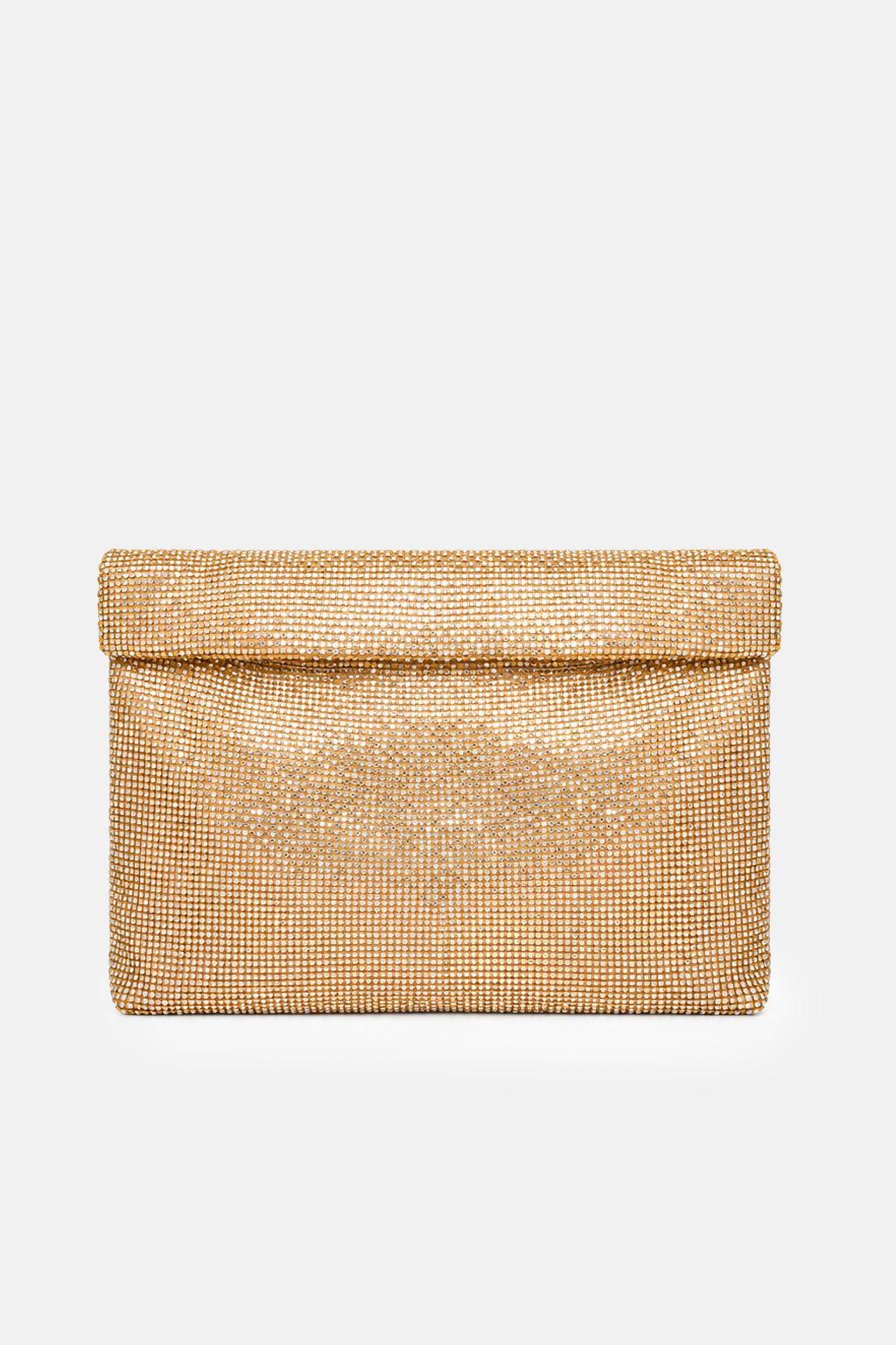 Maxi pouch Dunham Metal oro TWENTYFOURHAITCH, vista frontale.