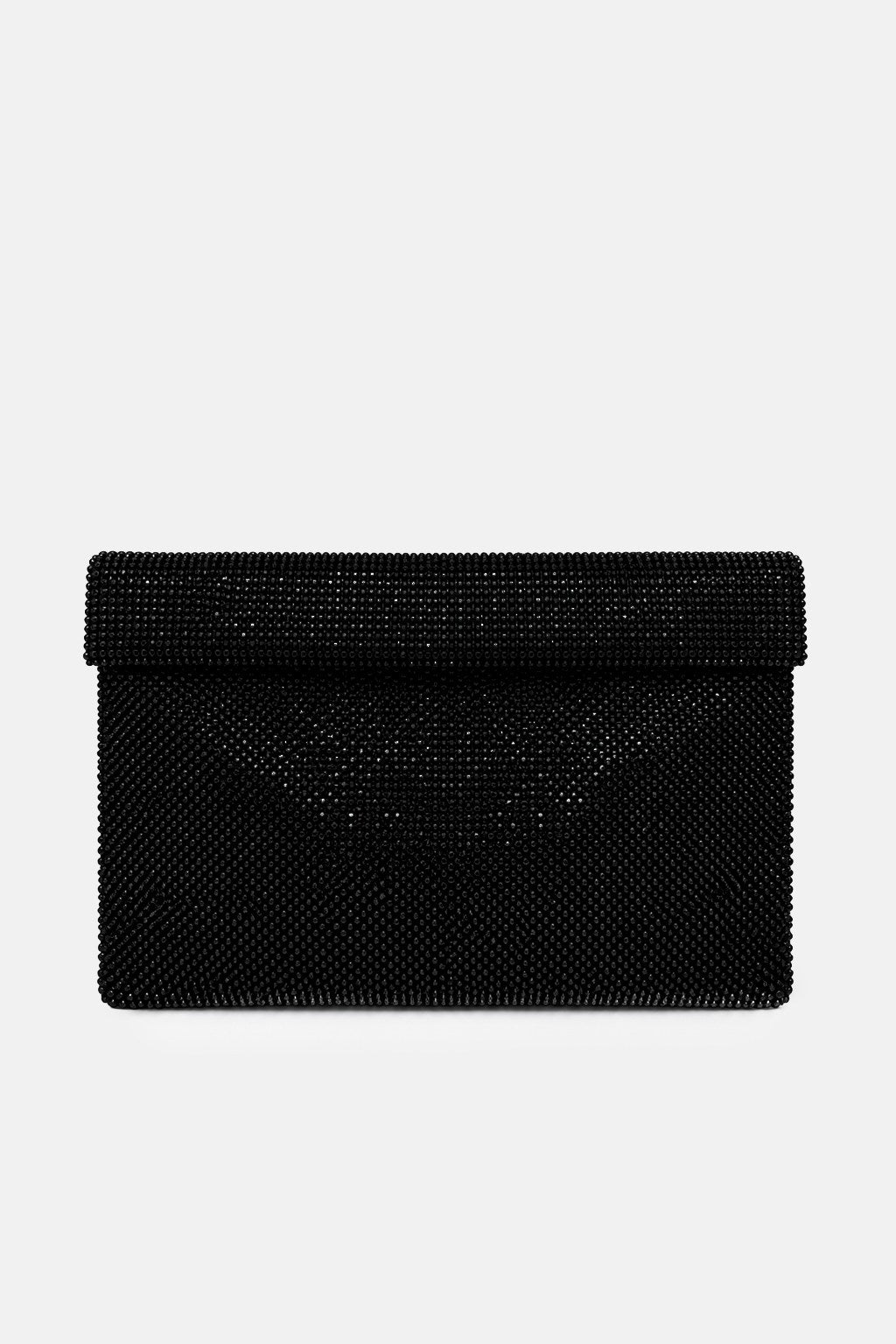 Dunham – maxi pouch nera | TWENTYFOURHAITCH – vista frontale