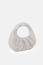 Joan – mini handbag argento | TWENTYFOURHAITCH – vista laterale
