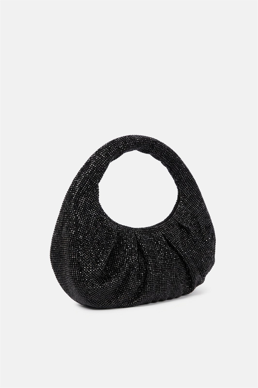 Joan – mini handbag nera | TWENTYFOURHAITCH – vista laterale