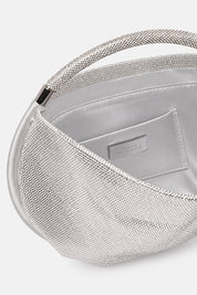 Moon Bag – handbag argento | TWENTYFOURHAITCH – dettaglio
