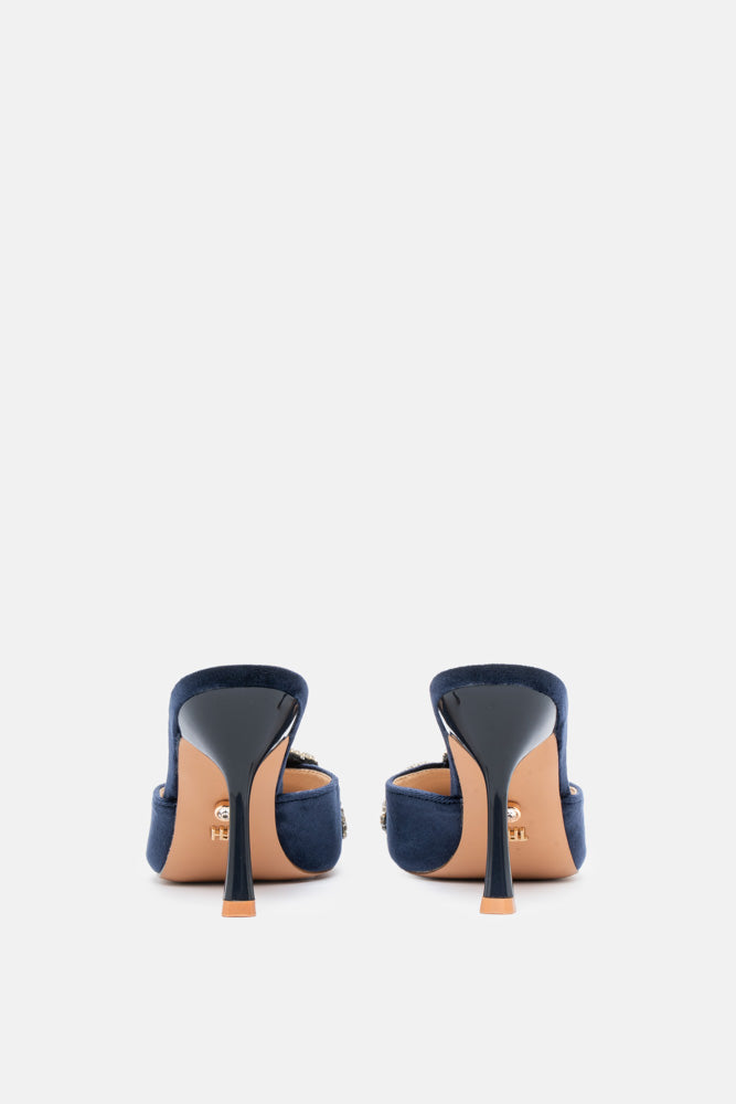 Melor – mules blu scuro | TWENTYFOURHAITCH – vista retro
