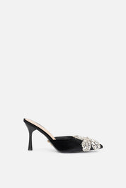 Melor – mules nero | TWENTYFOURHAITCH – vista laterale