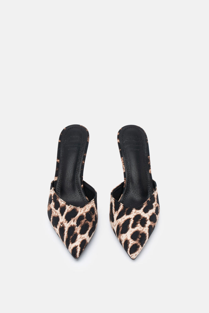 Noera – mules animalier | TWENTYFOURHAITCH – vista frontale