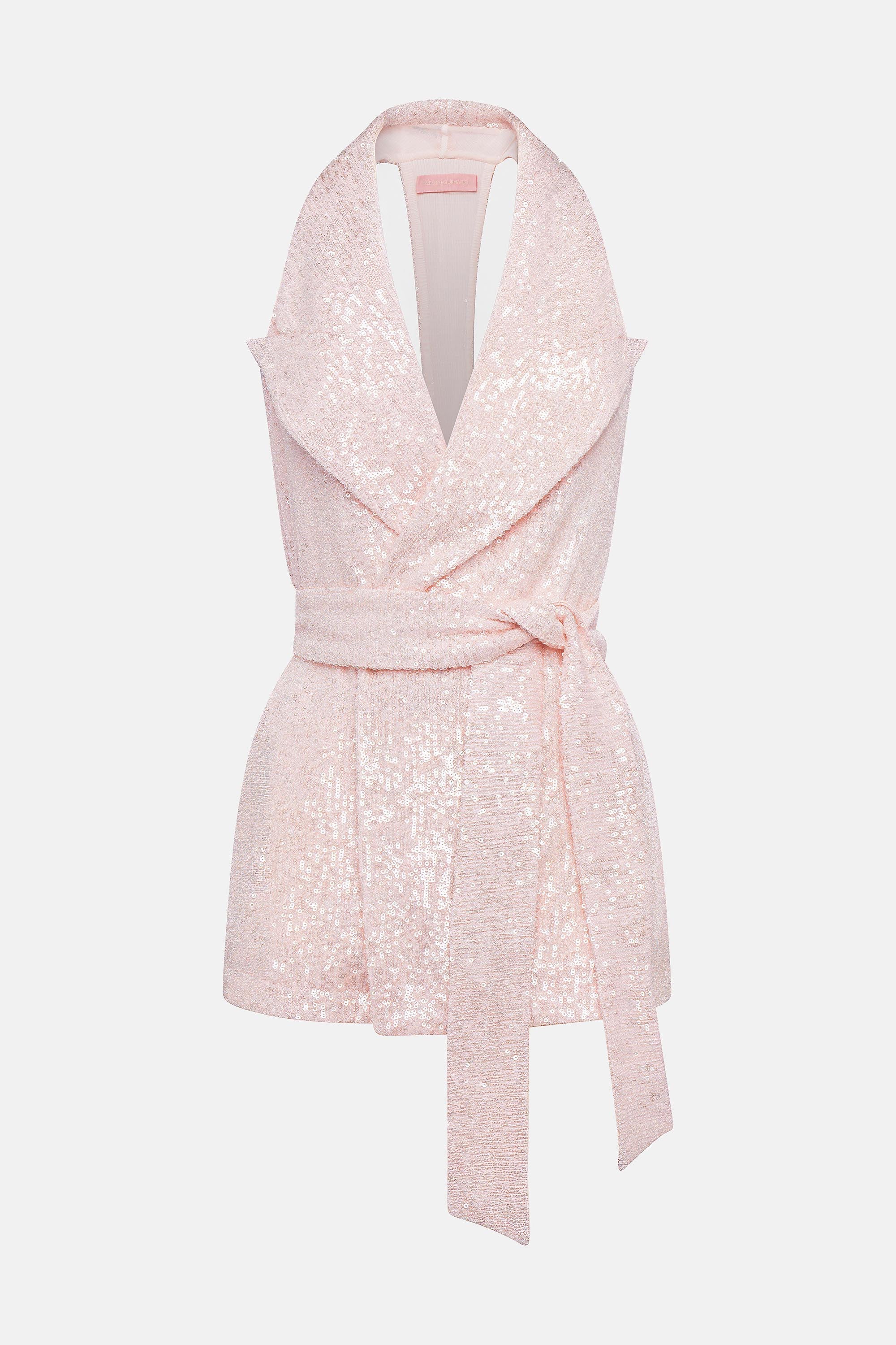 nwe-arizona-gilet-lungo-rosa-cipria-con-paillettes-cintura-Twentyfourhaitch__1.jpg