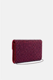 Asilea – pochette bordeaux | TWENTYFOURHAITCH – vista laterale