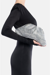 Mirach – silver pochette | TWENTYFOURHAITCH – worn by model
