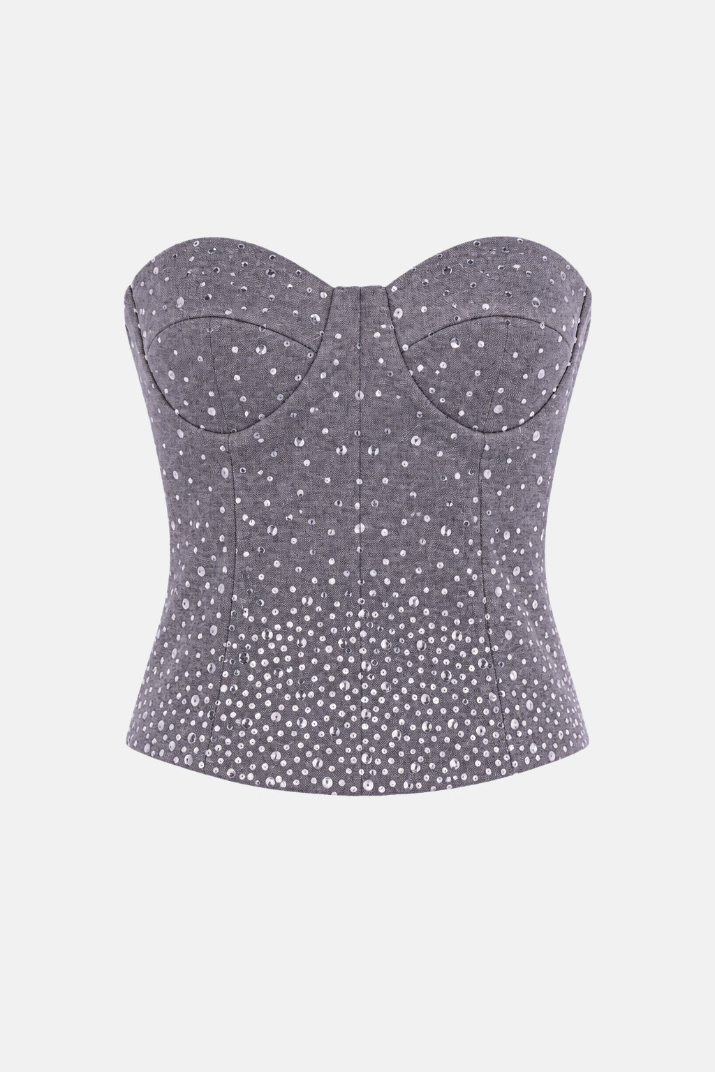 QUIRA TOP GRIGIO – vista frontale