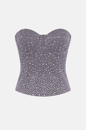 QUIRA TOP GRIGIO – vista frontale