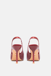 Ayora – burgundy slingbacks | TWENTYFOURHAITCH – back view