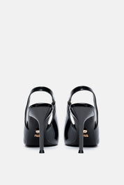 Ayora – slingback nera | TWENTYFOURHAITCH – vista retro