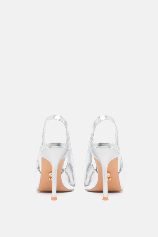 Malis – slingback argento | TWENTYFOURHAITCH – vista retro