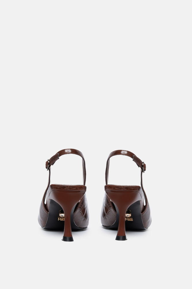 Velve – slingback marrone | TWENTYFOURHAITCH – vista retro