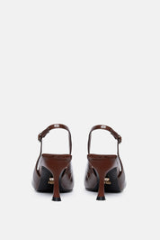 Velve – slingback marrone | TWENTYFOURHAITCH – vista retro