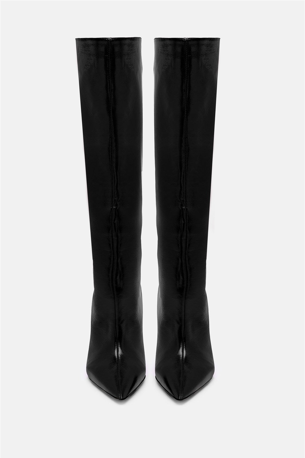 Diadema – black knee-high boots | TWENTYFOURHAITCH – front view