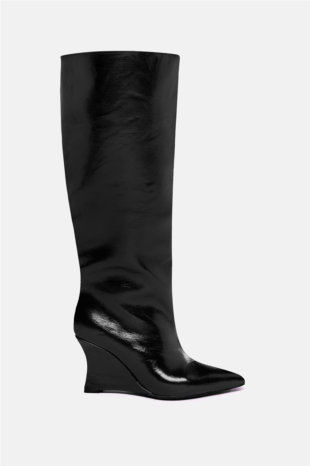 Diadema – black knee-high boots | TWENTYFOURHAITCH – side view