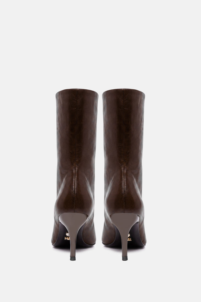 Unuk – brown boots | TWENTYFOURHAITCH – back view