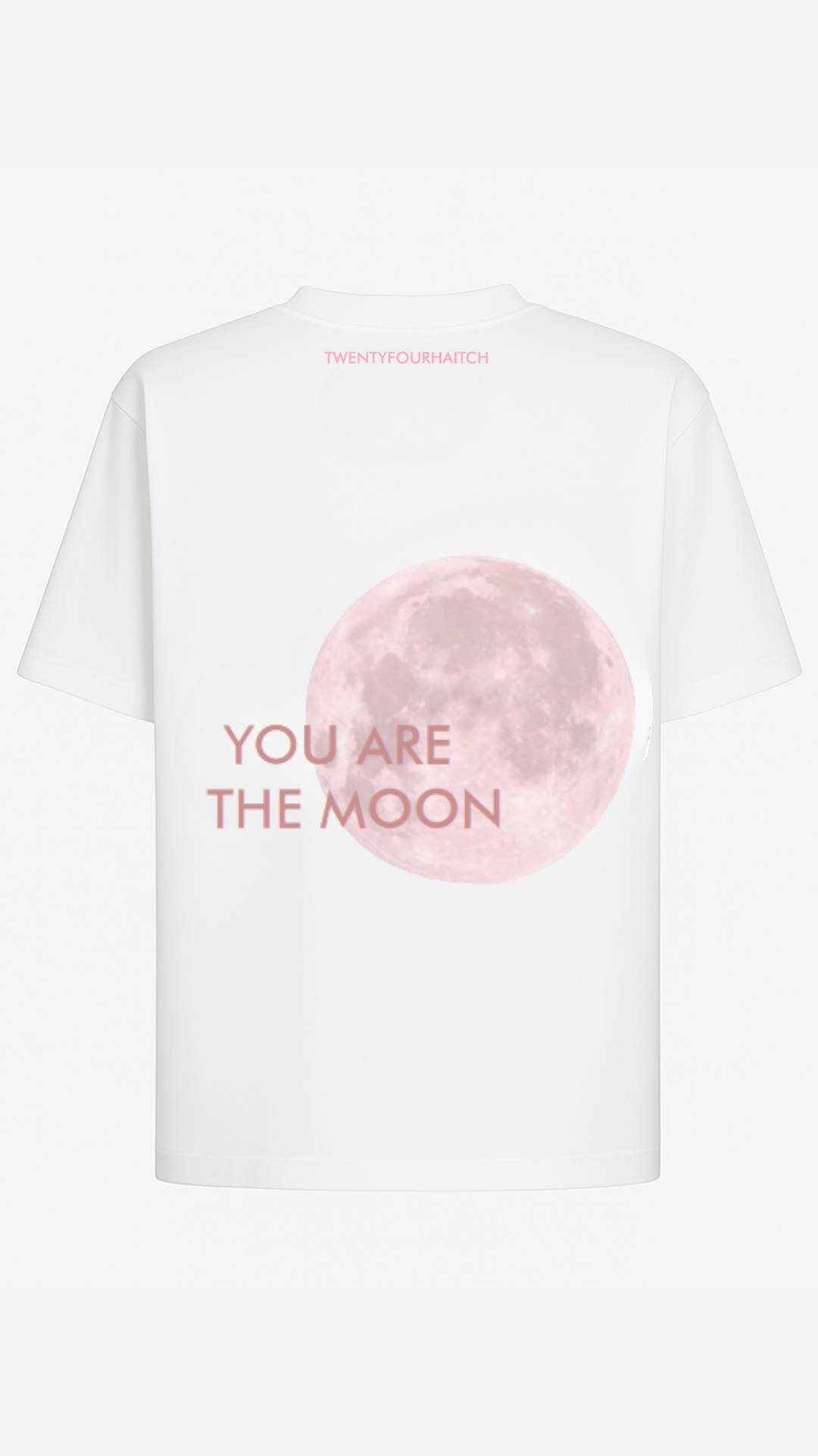 NEW MOON WHITE AND PINK T-SHIRT