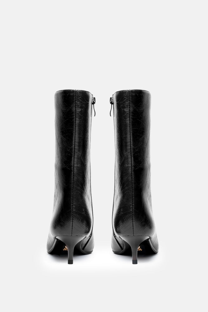 Neyra – black ankle boots | TWENTYFOURHAITCH – back view