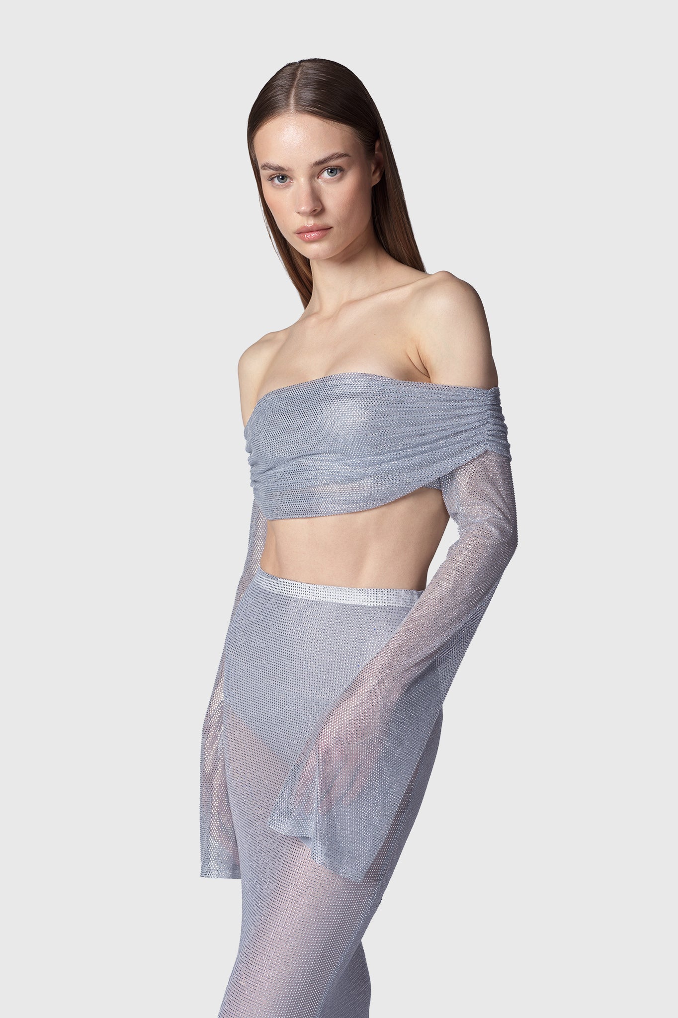 TOP VIK ARGENTO-CRYSTAL